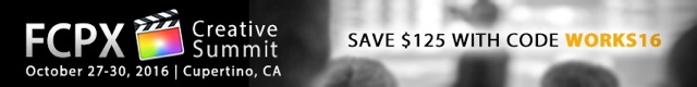 FCPX Creative Summit Discount Code